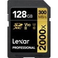thumbnail image 1 of Lexar 128GB 2000X Professional SDXC RDR UII, LSD128CRBEU2000R (RDR UII), 1 of 4