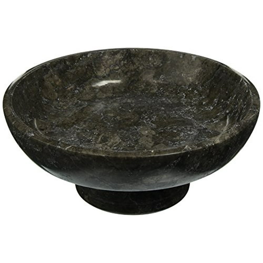 Charcoal 10" x 10" Fruit Bowl on Pedestal