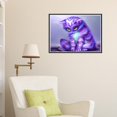 thumbnail image 4 of Gato de dibujos animados 5D DIY te pintura Rhinestone imágenes cristales Zulema Pintura diamante bricolaje gato, 4 of 8