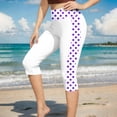 thumbnail image 2 of Leggings Capri de Cintura Alta para Mujeres Pantalones de Baño de Moda Leggings de Traje de Baño de Cintura Alta Suave Elástico Secado Rápido para Piscina de Playa, 2 of 5