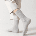 thumbnail image 4 of Sookeceks 6 Pairs Cotton Crew Socks for Mens, Soft Jacquard Socks for Casual Thick Warm Socks Size 7-11, 4 of 7