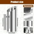 thumbnail image 6 of Stainless Steel Water Pitcher,1L/1.5L/2L Modern Metal Pitcher with Ice Guard, Silver Carafe Drink Pitcher with Handle,Beverage Container for Iced/Hot Tea,Juice,Coffee,Milk, 6 of 10