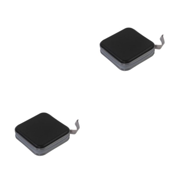Inteprter Soporte de DVD a prueba de agua con capacidad para 40 discos - Estuche de DVD protegido para colección CD de medios de almacenamiento Negro 40 piezas 2Conjunto