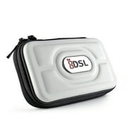 New 3DS Case (White) - EVA Hard Compact Travel Protective Carrying Bag Pouch Cover Zippered Sleeve for Nintendo DSi NDS NDSi / DS Lite DSL NDSL / New 3DS and 3DS Gaming Console [Nintendo 3DS]