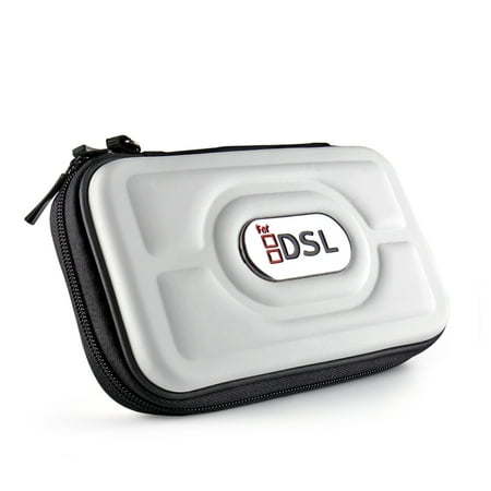New 3DS Case (White) - EVA Hard Compact Travel Protective Carrying Bag Pouch Cover Zippered Sleeve for Nintendo DSi NDS NDSi / DS Lite DSL NDSL / New 3DS and 3DS Gaming Console [Nintendo 3DS]