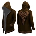 thumbnail image 5 of Gyexs Christian Hoodies for Kids Norse Mythology Hooded Cloak Halloween Themed Party Wear Brown 2-3 Years, 5 of 7