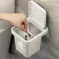 thumbnail image 4 of Trash Can Shaped Desk Decor 1pc Plastic Desktop Figurine for Office Home Bathroom Living Room, 4 of 9