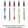 thumbnail image 5 of 5 Pack - Heavy Duty Retractable Pull Pen & Pencil Holder - Ideal Grip for Markers & Carpenter Pencils - Features a Thicker Nylon Cable, Self Retracting Reel & Tight Metal Belt Clip by Reel-N-Rite(TM), 5 of 9