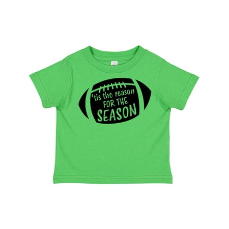 

Inktastic Tis the Reason for the Season Black Football Silhouette Gift Toddler Boy or Toddler Girl T-Shirt