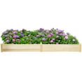 thumbnail image 4 of Patiojoy Raised Garden Bed Planter Wooden Elevated Vegetable Flower Rectangular Kit Box, 4 of 9
