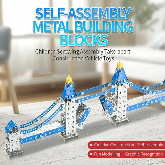 Tower Bridge Self-assembly 3d Puzzle Metal Building Blocks Screwing Assembly Take-apart Construction Toys High Quality Hot Selling Metal Assembled Model Building Block Set For Childre