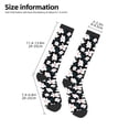 thumbnail image 2 of Daiia Sports Socks Lilies Flowers Printed Novelty Crew Socks for Men Women Knee High Socks Cotton Socks Soft & Breathable Support Unisex Socks, 2 of 9