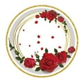 thumbnail image 5 of YingYouFu Valentine's Day Rose Paper Plates Sets Party Supplies Red Flower Love Disposable Plates Dessert Tableware for Valentine's Wedding, 5 of 7