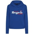 thumbnail image 2 of Women's Levelwear  Royal New York Rangers Sweet Monument Tri-Blend Cropped Pullover Hoodie, 2 of 3