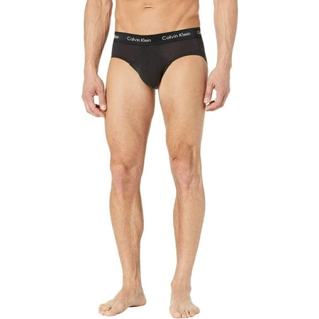 UPC 790812270561 product image for Calvin Klein Mens Cotton Stretch 3-Pack Hip Brief X-Large Black/Black/Black | upcitemdb.com