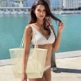 thumbnail image 2 of VOROLO Bolso de playa de malla,Bolso Hobo Fairycore para mujer,Bolso de hombro,Bolsos de ganchillo casuales de verano suaves, 2 of 5