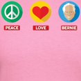 thumbnail image 3 of CafePress - Peace Love Bernie T Shirt - Women's Traditional Fit Dark T-Shirt, 3 of 4