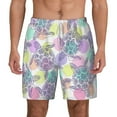 thumbnail image 2 of Goofa Sea Turtles Printed Men's Swim Trunks Board Shorts Quick Dry Mens Swimming Trunks with Compression Liner,Breathable Fit Hawaii Beach Shorts-X-Large, 2 of 9