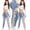 White, variant on jjayotai Womens Long Pants Clearance Fashion Women Lace Hollow Out Floral Appliques Skinny Jeans Pencil Pants