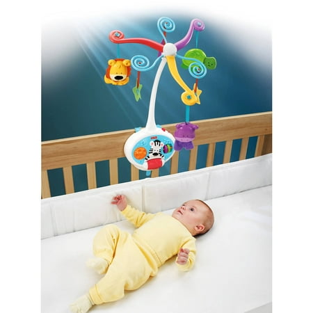 Fisher-Price Brilliant Basics 2-in-1 Activity Friends Mobile Multi-Colored