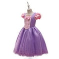 thumbnail image 3 of HAWEE Purple Princess Dress up Birthday Party Fairy Purple Costume for Toddler Girls, 3 of 6
