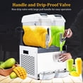 thumbnail image 2 of Commercial Slushy Machine, 12L Double Tank Frozen Drink Margarita Machine Smoothie, Self-Cleaning, 700W Stainless Steel Slushy Machine for Snow Melts, Cocktails, Homes, Coffee Shop, Restaurants, 2 of 7