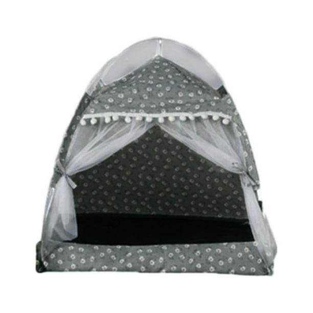 Cama para perros y gatos de interior, cama cueva, tienda de campaña cálida y cerrada, casa cueva exterior para gatos, cachorros o mascotas pequeñas.