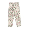 thumbnail image 6 of Uemuo Rose Flowers Pattern Women's Wide Leg Palazzo Lounge Pants with Pockets Light Weight Loose Comfy Casual Pajama Pants-XX-Large, 6 of 9