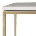thumbnail image 5 of Home Square 2-Piece Modern 18" Metal Accent Side Table Set in White and Gold, 5 of 9