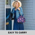 thumbnail image 6 of Pioneer Flower Floral Print Pattern Drawstring Lunch Bag Women - Drawstring Lunch Bag Insulated for Work Office - Stain-Resistant Large Lunchbags for Women with Multi-Pockets, 6 of 6