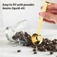 thumbnail image 5 of Cuchara medidora de café de acero inoxidable, cuchara para prensa exprés, cuchara medidora de leche en polvo con base prensada, 5 of 7