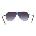 thumbnail image 4 of Mens Oversize Mobster Lion Shield Emblem Racer Pilots Sunglasses Black Blue Smoke, 4 of 4