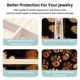 thumbnail image 3 of Dog Paw Print Travel-Portable Square Jewelry Organizer Storage Box - Rings, Earrings, Necklaces, and Bracelets Holder for Girls and Women, 3 of 6