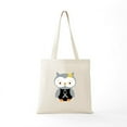 thumbnail image 6 of CafePress - Gray Ribbon Awareness Owl Tote Bag - Unisex Canvas Tote Bag, Beige, 1-Piece, 6 of 7