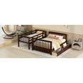 thumbnail image 5 of Twin-Over-Full Bunk Bed with Ladders and Two Storage Drawers(Espresso), 5 of 9