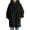 Black, variant on LEAVINGSUO Womens Tops Winter Coats for Women Women's Solid Color Hoodie Zipper Long Sleeve Sweatshirts Pockets Long Coat Tops