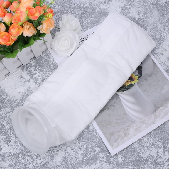 Toyandona White PP Filter Media Bag Sock for Aquarium Fish Keeping, Decaying Plant Debris Removal, 1 Piece