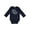 Navy, variant on Pretty Eyes and Chunky Thighs Boys or Girls Long Sleeve Baby Bodysuit