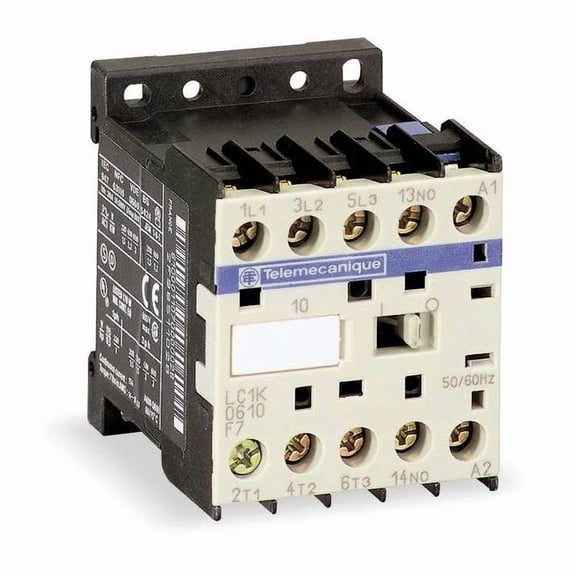 IEC Miniature Magnetic Contactor, 1NO, 240V AC, 3 P, Non-Reversing, Screw Clamp