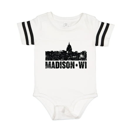 

Inktastic Madison Skyline Grunge Gift Baby Boy or Baby Girl Bodysuit