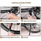 thumbnail image 4 of 1 soporte de aluminio para bicicleta de montaña, soporte de pie, soporte de estacionamiento, soporte para estante, soporte para automóvil, escalera, bicicleta, soporte individual,, 4 of 5