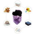 thumbnail image 4 of Abstract Purple Flower Laundry Basket with Handles 50L Collapsible Laundry Hamper for Bathroom Bedroom Laundry Room, 4 of 7