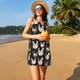 thumbnail image 3 of Balery Flowe Rooster Vestidos de verano para mujer con estampado: vestido holgado sin mangas, vestido playero informal y cómodo para días calurosos., 3 of 7