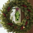 thumbnail image 3 of Allstate Whimsical Birdhouse Christmas Ornament - 8.5" - Green and Purple, 3 of 3