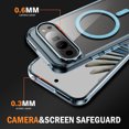thumbnail image 6 of Decase Magnetic Case Compatible with Google Pixel 9 Pro XL/9 Pro/9, Clear Slim Thin Full-Body Shockproof Protective Cover Compatible with MagSafe Wireless Charger for Woman Man,Blue, 6 of 8