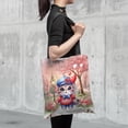 thumbnail image 4 of Happy Valentine’s Day Adorable Scottish Fold Kitten Holding Heart Balloon All Over Print 3D Canvas Tote Bag Cat Lover Kitten Owner Gifts Reusable Handbag - 00030, 4 of 5
