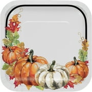 Way to Celebrate Fall Pumpkins Thanksgiving Dessert Plates, 10 ct