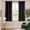 Black, variant on TOPICK Black Blackout Curtains Solid Grommet Drapes for Bedroom Living Room Dining Room 2 Panels W40" x L84" inch