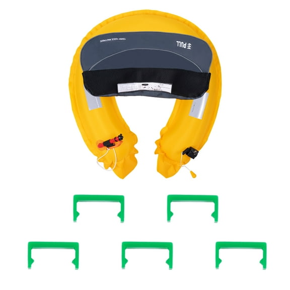 KFFKFF Adult's Manual Inflation Belt Pack, 105N Buoyancy, Suitable for Over 80 Pounds and Waist Sizes Up to 59 inches, Adjustable, Inflatable PFD Waist for SUP Paddleboarding and Kayaking