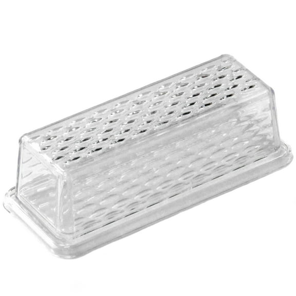 Chef Craft Select Plastic Butter Dish, 7 inches in Length, Clear